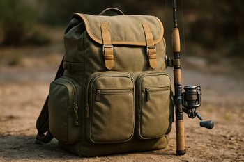 Собранный рюкзак стоит у двери, рядом лежит дневник